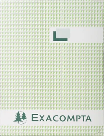 Exacompta Kladde Geschäftsbuch, A4, kariert, Leineneinband, 150 Blatt