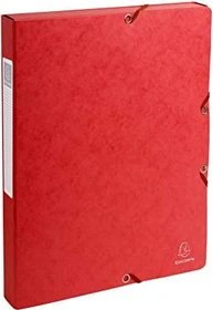 Exacompta Archivbox Colorspan Karton 25mm, A4, rot, 8er-Pack