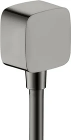 Hansgrohe Axor ShowerSolutions Wandanschluss softsquare polished black chrome
