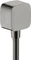 Hansgrohe Axor ShowerSolutions Wandanschluss softsquare polished black chrome Vorschaubild