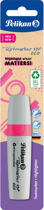 Pelikan Textmarker 490 eco neonrosa, Blister