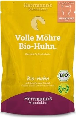 Herrmann's Manufaktur Bio Huhn mit Karotte und Kamut, 2kg (20x 100g)