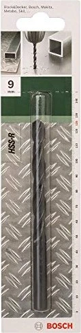 Bosch DIY HSS-R Spiralbohrer, 9x81x125mm, 1 Stück