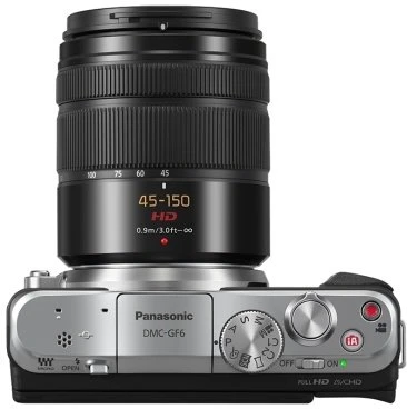 Panasonic Lumix DMC-GF6 schwarz mit Objektiv Lumix G Vario 14-42mm 3.5-5.6 ASPH OIS und Lumix G Vario 45-150mm 4.0-5.6 OIS