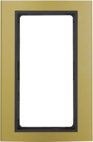 Berker B.3 Rahmen mit großem Ausschnitt Alu, gold/anthrazit matt
