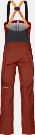 Ortovox 3L Deep Shell Bib Hose lang clay orange (Herren)
