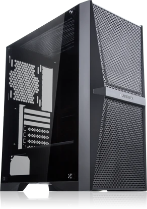 Raijintek Silenos MS, schwarz, Glasfenster