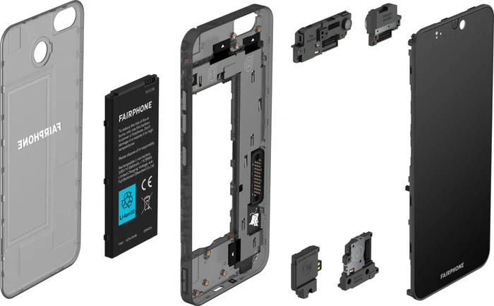 Fairphone 3 schwarz/transparent
