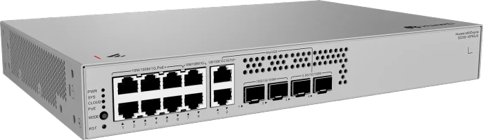 Huawei eKit SME Network eKitEngine S220S Series Desktop Gigabit Managed Switch, 10x RJ-45, 2x SFP, 2x SFP+, 128W PoE+