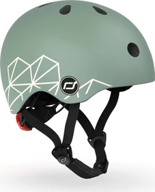 Scoot and Ride Baby Kinderhelm green lines