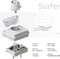 Lofree Flow 2 100, Silver, LEDs weiß, Kailh LOW PROFILE Surfer, USB/Bluetooth, DE Vorschaubild