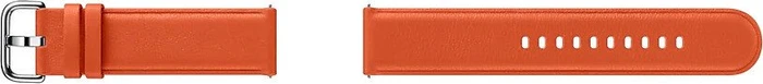 Samsung Leather Band 20mm für die Galaxy Watch Active 2 orange
