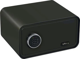 Basi mySafe 430 Tresor, schwarz, Schlüsselschloss/elektronisches Zahlenschloss