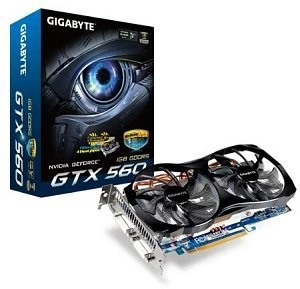 GIGABYTE GeForce GTX 560, 1GB GDDR5, 2x DVI, Mini HDMI