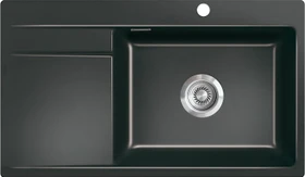 systemceram Stema 86 SL F Einbau Becken rechts nero