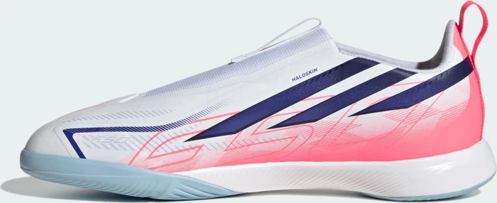 adidas F50 Hyperfast League Laceless IN cloud white/solar purple/solar turbo (Junior)