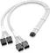 EZDIY-FAB 12VHPWR Kabel, 4x 8-Pin PCIe Buchse auf 16-Pin PCIe 5.0 12VHPWR Stecker, Adapterkabel, 16AWG, weiß/schwarz, 50cm Vorschaubild