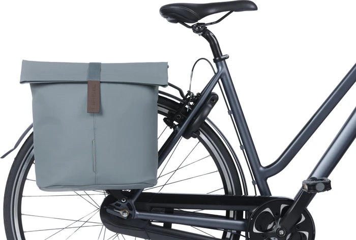 Basil City Doppeltasche Gepäcktasche graphite blue