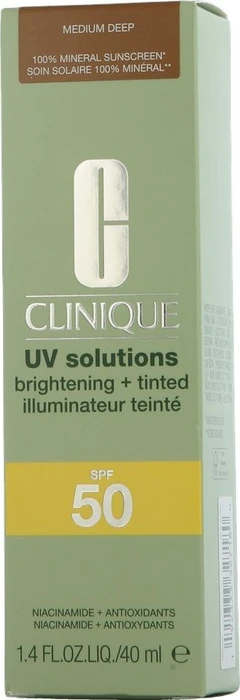Clinique UV Solutions Brightening + Tinted Sunscreen 03 medium-deep LSF50, 40ml
