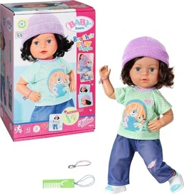 Zapf creation BABY born Puppe - Brother Play & Style brünett 43cm