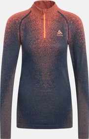 Odlo Blackcomb Baselayer Half Zip Funktionsshirt langarm india ink (Damen)