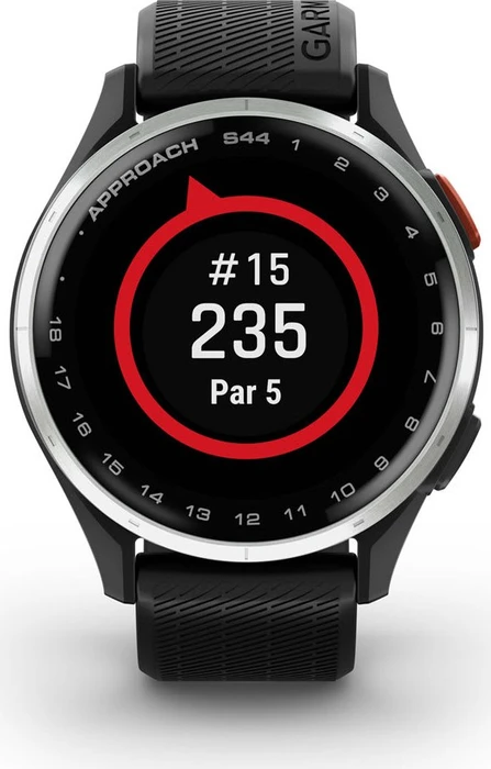 Garmin Approach S44 GPS-Golfuhr silber/schwarz