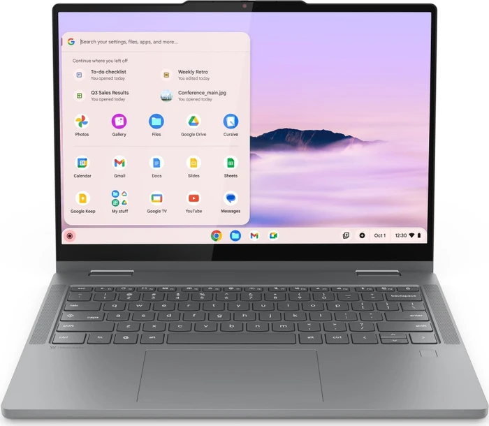 Lenovo Chrome 2in1 14IRU10 (Chromebook Plus 2-in-1 G10), Luna Grey, Core 5 120U, 8GB RAM, 128GB Flash, FR