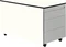 mauser Rollcontainer line, 1x Utensilienauszug, 3x Materialschublade, reinweiß/weißaluminium Vorschaubild