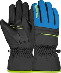 Reusch Alan Skihandschuhe black/brilliant blue/safety yellow (Junior)