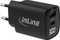 InLine 2-Port GaN Netzteil USB-C/USB-A, 1x USB-C + 1x USB-A, 30W, schwarz Vorschaubild