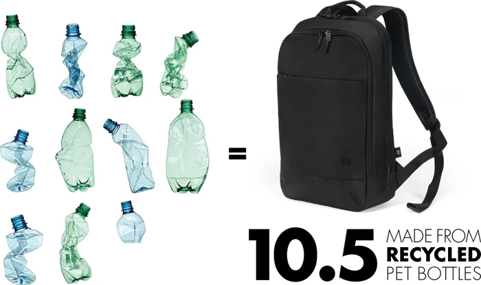 Dicota Slim Eco Motion 13-14.1" Laptop Rucksack, schwarz