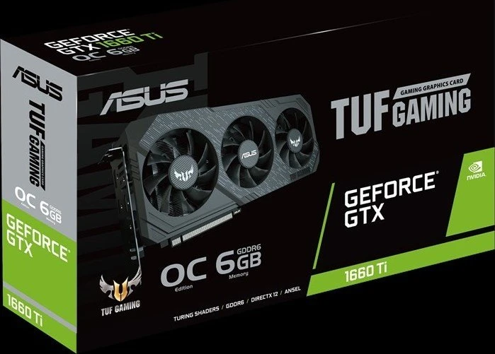 ASUS TUF Gaming X3 GeForce GTX 1660 Ti OC, TUF3-GTX1660TI-O6G-GAMING, 6GB GDDR6, DVI, 2x HDMI, DP