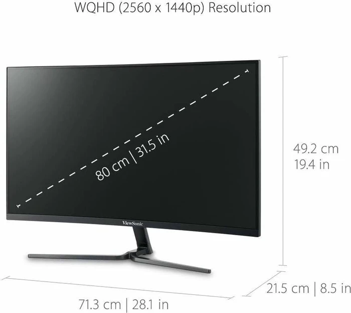 ViewSonic VX3258-2KC-MHD, 31.5"