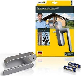 Schellenberg Funk-Sicherheits-Alarmgriff silber, Schließ-/Öffnungssensor (46513)