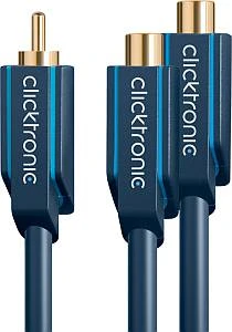 Clicktronic Casual Mono-Cinch [Stecker] auf Stereo-Cinch [Buchse] Y-Adapter 0.1m