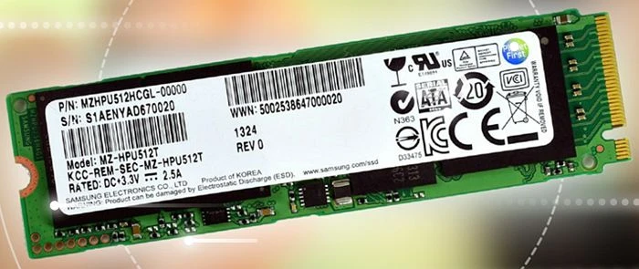 Samsung SSD XP941 512GB, M.2 2280 / M-Key / PCIe 2.0 x4