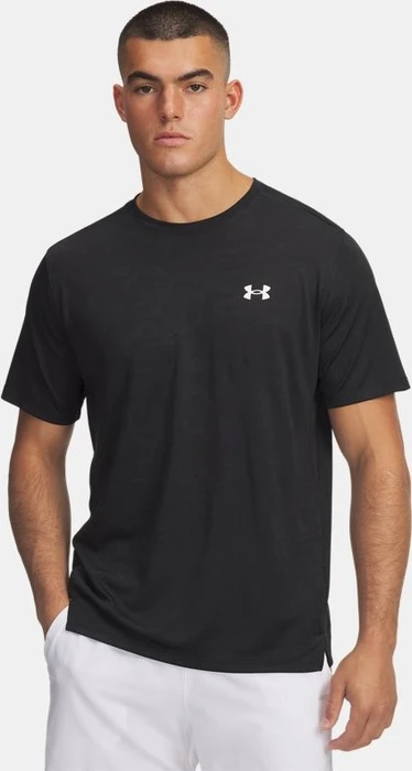 Under Armour Tech Vent Jacquard Funktionsshirt kurzarm schwarz/weiß (Herren)