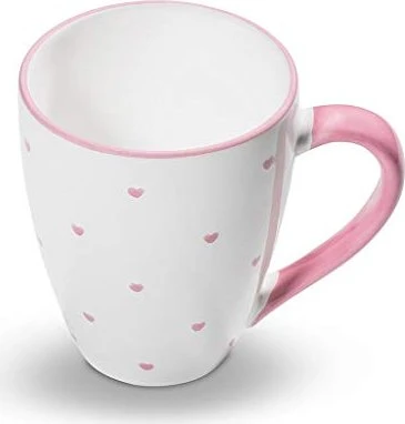 Gmundner Keramik Herzerl Frühstücksbecher Max 300ml rosa