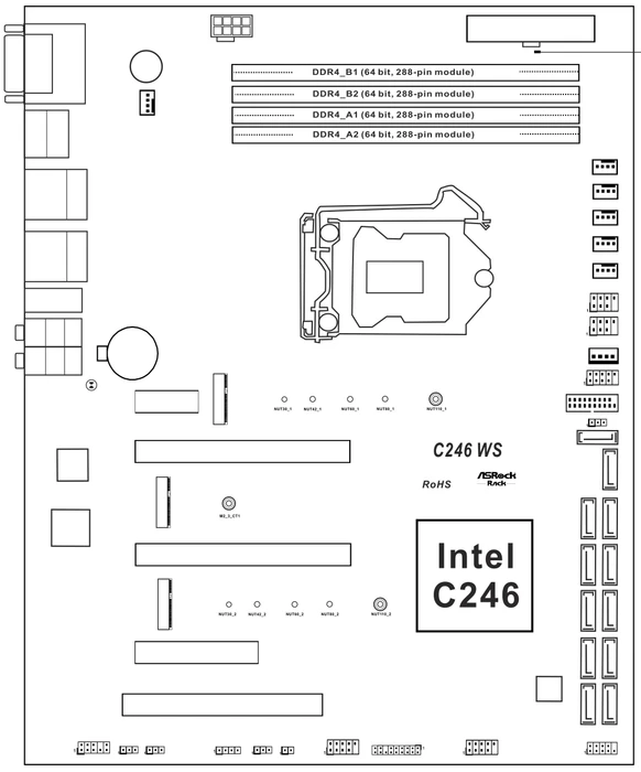 ASRock Rack C246 WS (Intel 1151 v2)