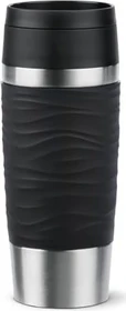Emsa Travel Mug Waves Isolierbecher 360ml schwarz