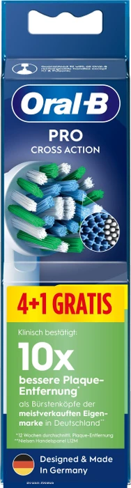 Oral-B Pro CrossAction Ersatzbürste weiß, 5 Stück