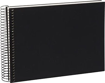 Goldbuch Spiralalbum, 24x17, 40 weiße Seiten, Bella Vista schwarz