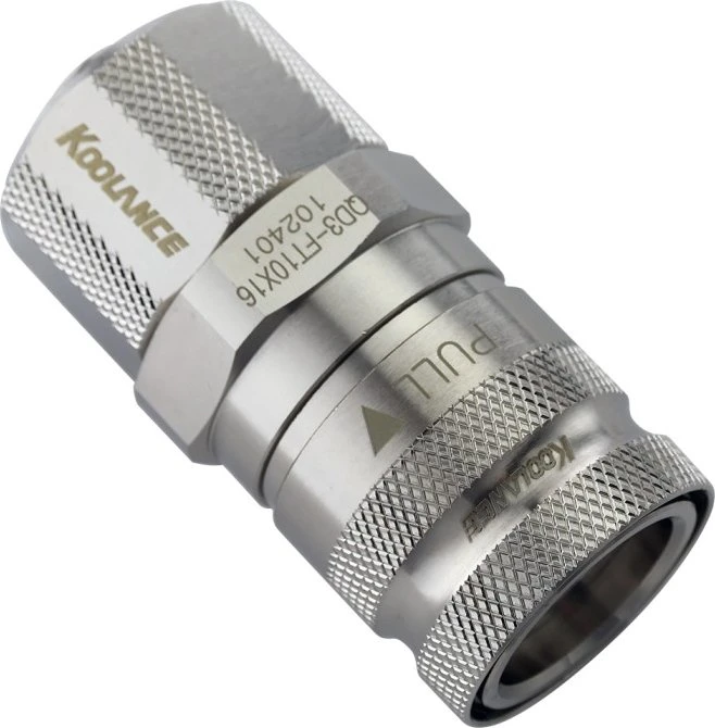 Koolance QD3 No-Spill Schnellverschluss, gerade female, 10mm ID/16mm AD auf female Schnellverschluss