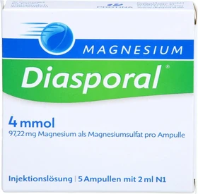 Magnesium Diasporal 4mmol Injektionslösung Ampullen, 5 Stück