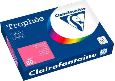 Clairefontaine Trophée Universalpapier matt fuchsia, A4, 80g/m², 500 Blatt