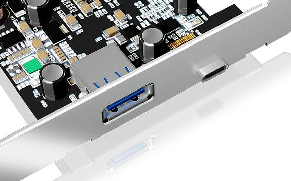 RaidSonic Icy Box IB-U31-03, 1x USB-C 3.1, 1x USB-A 3.1, PCIe 2.0 x4