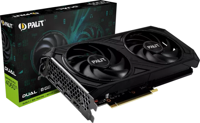 Palit GeForce RTX 4060 Ti Dual, 8GB GDDR6, HDMI, 3x DP