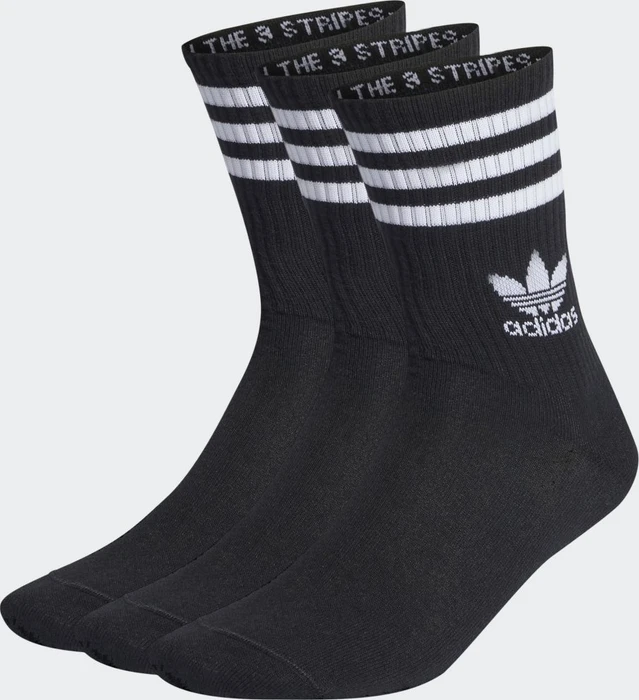 adidas Mid Cut Crew Socken black, 3 Paare