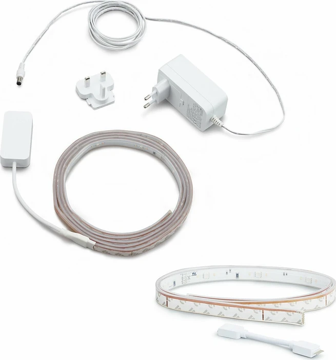Philips Hue White and Color Ambiance LED Lightstrip Plus Basis + Extension 1m Bundle 3m