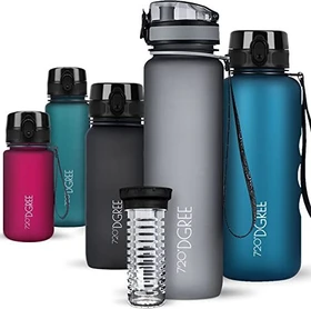 720°DGREE uberBottle softTouch Trinkflasche 1l stone gray